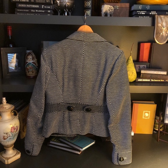 White House Black Market Houndstooth Plaid Blazer - Picture 5 of 5